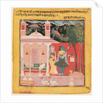 A Lady Plucking Flowers with Peacocks, Gunakali Ragini of Malkos, from the 'Chawand Ragamala', 1605 by Unknown