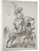 A Mameluke Chief on Horseback Signaling for Help, 1817 by Antoine-Jean Gros