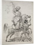 A Mameluke Chief on Horseback Signaling for Help, 1817 by Antoine-Jean Gros