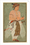 A Mughal Prince, Perhaps Danyal, Holding a Sprig of Flowers, c. 1580-1590 by Unknown