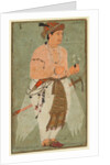 A Mughal Prince, Perhaps Danyal, Holding a Sprig of Flowers, c. 1580-1590 by Unknown