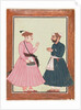A noble, probably Raja Gaur Sen, receives another noble, c. 1700-20 by Unknown