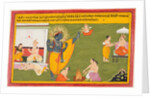A page from a Ramayana: Vamana avatar of Vishnu, c. 1710 by Unknown