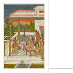 A princess with attendants on a terrace, c. 1720-1730 by Unknown