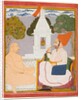 A Rathor Noble Visiting a Digambara holy man at a Vishnu Shrine, probably Baba Atmaram, c. 1760 by Unknown
