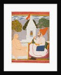 A Rathor Noble Visiting a Digambara holy man at a Vishnu Shrine, probably Baba Atmaram, c. 1760 by Unknown
