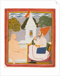 A Rathor Noble Visiting a Digambara holy man at a Vishnu Shrine, probably Baba Atmaram, c. 1760 by Unknown