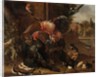 A Rooster and Turkey Fighting, c. 1680 by Melchior de Hondecoeter