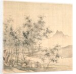 A Solitary Crane in the Bamboo Grove, early 1600s by Tao Hong