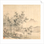 A Solitary Crane in the Bamboo Grove, early 1600s by Tao Hong