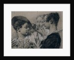 A Young Woman Buying a Pink from a Young Man, c. 1740 by Giovanni Battista Piazzetta