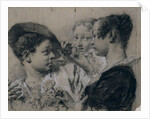 A Young Woman Buying a Pink from a Young Man, c. 1740 by Giovanni Battista Piazzetta