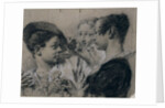 A Young Woman Buying a Pink from a Young Man, c. 1740 by Giovanni Battista Piazzetta