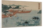Abalone Divers off the Coast of Ise, from an Untitled Landscape Series, early 1830s by Yamaguchiya Tobei; Utagawa Kunisada