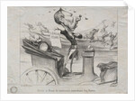 Actualities: The Arrival in Alsace of the extraordinary commissioner, Coco Romieu, 1850 by Honoré Daumier