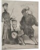 Actualities: Trying one's strength, 1851 by Honoré Daumier