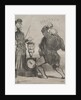Actualities: Trying one's strength, 1851 by Honoré Daumier
