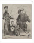 Actualities: Trying one's strength, 1851 by Honoré Daumier