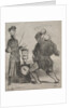 Actualities: Trying one's strength, 1851 by Honoré Daumier