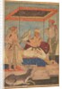 Akbar and Jahangir Examine a Ghir Falcon while Prince Khusrau Stands Behind, c. 1602-1604 by Unknown