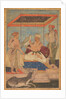 Akbar and Jahangir Examine a Ghir Falcon while Prince Khusrau Stands Behind, c. 1602-1604 by Unknown