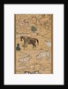 Akbar Mounting his Horse; page from the Chester Beatty Akbar Nama, 1605-07 by Sur Das Gujarati (attributed to)