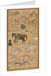 Akbar Mounting his Horse; page from the Chester Beatty Akbar Nama, 1605-07 by Sur Das Gujarati (attributed to)
