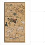 Akbar Mounting his Horse; page from the Chester Beatty Akbar Nama, 1605-07 by Sur Das Gujarati (attributed to)