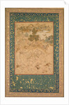 Akbar supervising the capture of wild elephants at Malwa in 1564, painting 90…, c. 1602-3 by Farukh Chela