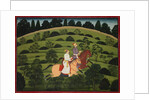 Akrura Rides Toward Dwarka, page from the large Basohli Bhagavata Purana, c. 1760-1765 by Unknown