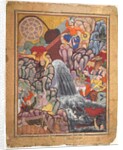 Alamshah cleaving asunder the chain of the wheel, from volume 11 of a Hamza-nama…, c. 1560s - 1570 by Unknown