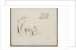 Album of Landscape Paintings Illustrating Old Poems: A Man and a Horse by a Stream, 1700s by Hua Yan