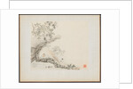 Album of Landscape Paintings Illustrating Old Poems: A Man Lies under a Rocky Overhang?, 1700s by Hua Yan