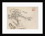 Album of Landscape Paintings Illustrating Old Poems: An Old Man Sits under a Pine Tree…, 1700s by Hua Yan