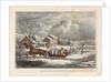 American Farm Scenes, Winter, 1853 by Nathaniel Currier