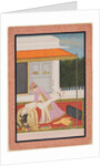 An amorous couple, probably Raja Mahendra Pal of Basohli with a favorite…c. 1810 by Unknown