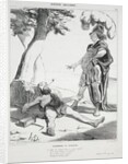 Ancient History, plate 20: Alexander and Diogenes, 14 August 1842 by Honoré Daumier; Aubert