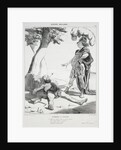 Ancient History, plate 20: Alexander and Diogenes, 14 August 1842 by Honoré Daumier; Aubert