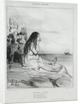 Ancient History, plate 24: The Abandonment of Ariadne, 4 September 1842 by Honoré Daumier; Aubert