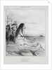 Ancient History, plate 24: The Abandonment of Ariadne, 4 September 1842 by Honoré Daumier; Aubert