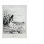 Ancient History, plate 24: The Abandonment of Ariadne, 4 September 1842 by Honoré Daumier; Aubert