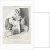Ancient History, plate 25: Hercules Subdued by Cupid, 18 September 1842 by Honoré Daumier; Aubert