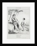 Ancient History, plate 48: The Shepherds of Virgil, 31 December 1842 by Honoré Daumier; Aubert