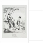 Ancient History, plate 48: The Shepherds of Virgil, 31 December 1842 by Honoré Daumier; Aubert