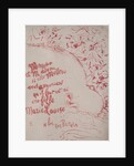 Announcement of a birth, 1898 by Pierre Bonnard