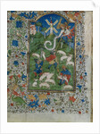 Annunciation to the Shepherds: Leaf from a Book of Hours, c. 1420-1430 by Henri d'Orquevaulx; Workshop