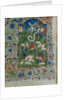 Annunciation to the Shepherds: Leaf from a Book of Hours, c. 1420-1430 by Henri d'Orquevaulx; Workshop