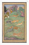 Antelope and deer hunt, c. 1602-1604 by Govardhan