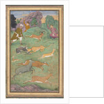 Antelope and deer hunt, c. 1602-1604 by Govardhan