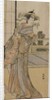 Arashi Murajiro as a Courtesan Holding a Letter, late 1780s by Katsukawa Shunko